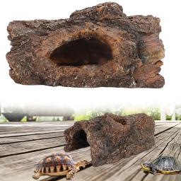 Resin Hide Cave for Reptile, Simulação Tree Bark, Anfíbios, Paisagem para Escorpião, Lagarto - Image 2