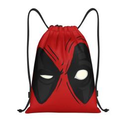 Deadpool Eyes Drawstring Mochila, Gym Sports Sackpack, String Bags para trabalhar fora - Image 1