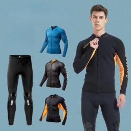 Fato de mergulho gratuito para homens e mulheres, blusa de manga comprida, casaco molhado, calça de mergulho profundo, surf, 2mm, 3mm - Image 1