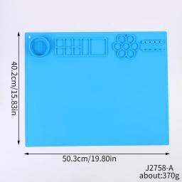 Tapete de pintura de silicone para crianças, artesanato almofadas com copo e pintura escova titular, paleta DIY, esteira artesanal - Image 4