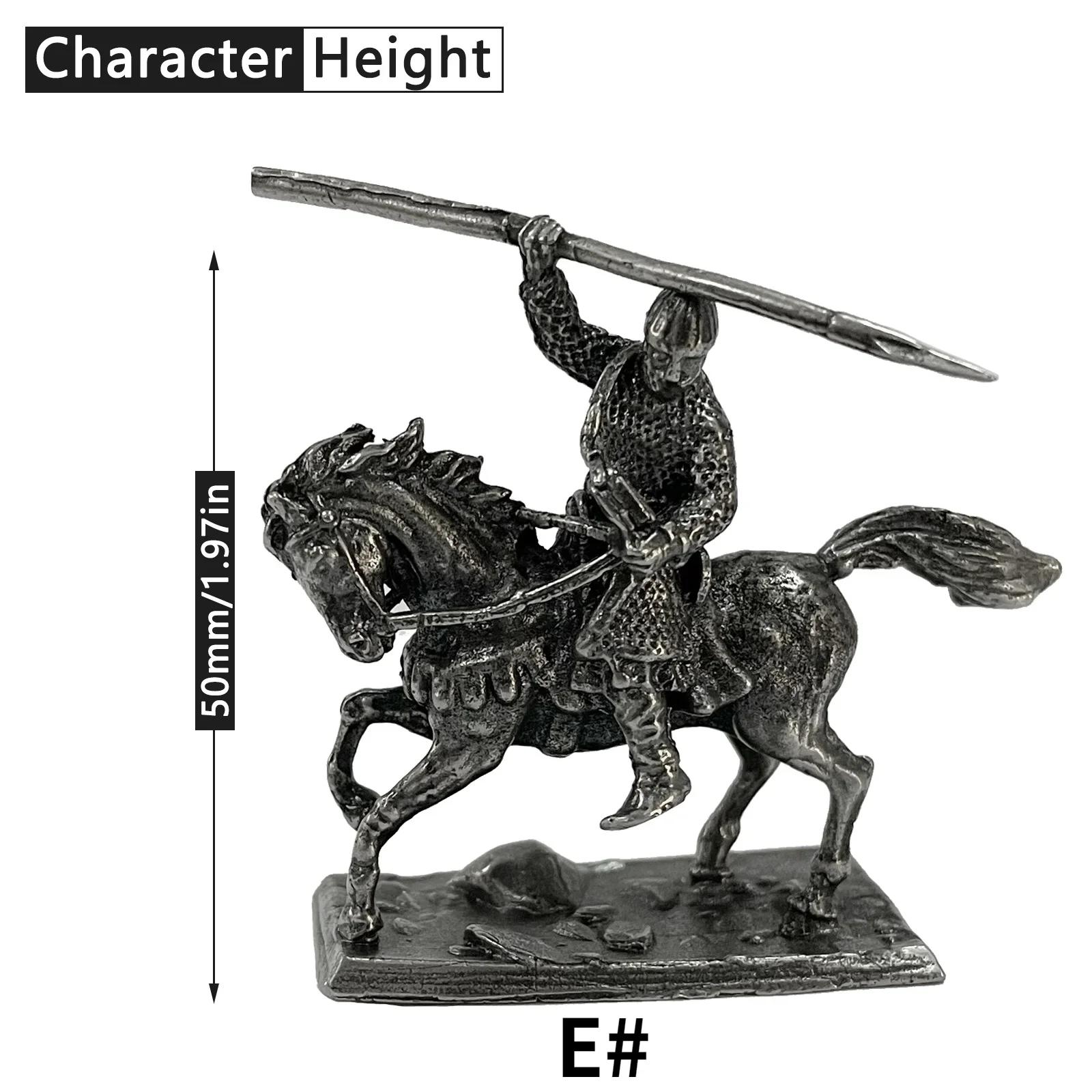Metal Cavaleiros Medievais para Homens, Centauro do Exército, Cavalaria Soldado Estatuetas, Miniaturas, Cobre, Presentes, Enfeites de Carro, Decorações, Artesanato - Image 1
