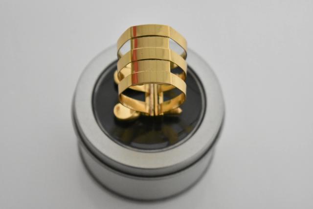 Bocal para Saxofone Alto com Braçadeira e Reed Clip - Acessório Musical Completo, 1 Unidade