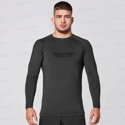Camisas De Boxe MMA para Homens, MMA Rashguard, Jiu Jitsu, Manga Comprida, Camisas Respiráveis, MMA Vestuário, Ginásio Boxe Jersey, Bjj Rash Guard - Image 3