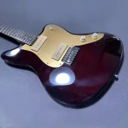 Jazz elétrico Master instrumentos de corda, Basswood corpo sólido, assado Bege pescoço, personalizado, sem marca, chumbo barato - Image 2