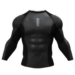 MMA Boxe Training Rashguard T-shirt, manga comprida, sublimação Tees, esportes Bjj Rash Guard, Jiu Jitsu, nova compressão - Image 5