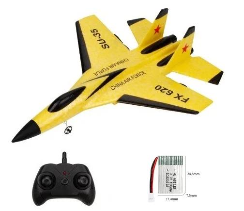 SU35 Avião RC de Espuma 2.4G para Crianças - Controle Remoto de Longa Distância