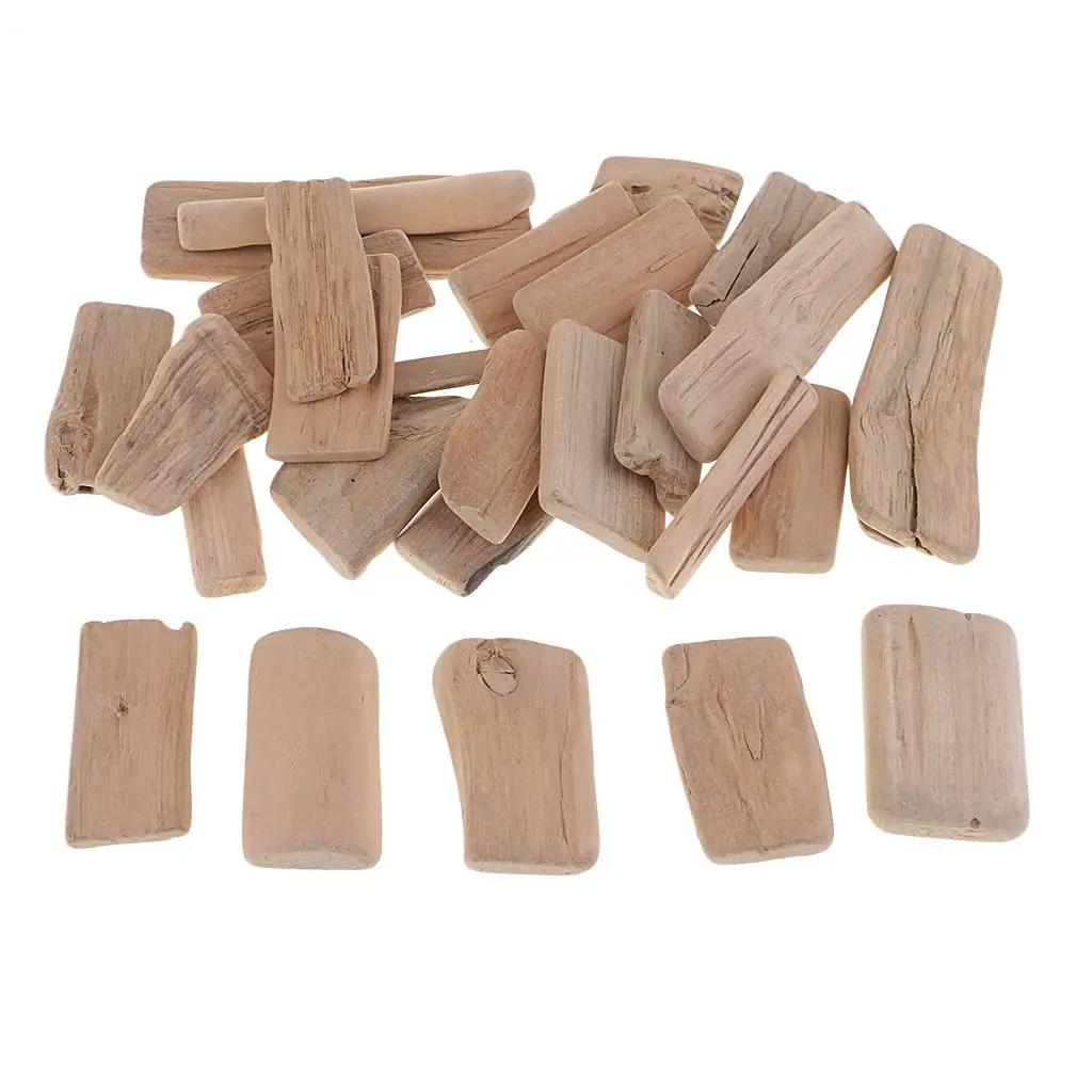 Peças De Artesanato De Driftwood Fatia De Madeira, Decoração De Enchimento De Vaso, Artesanato DIY, 250g - Image 1