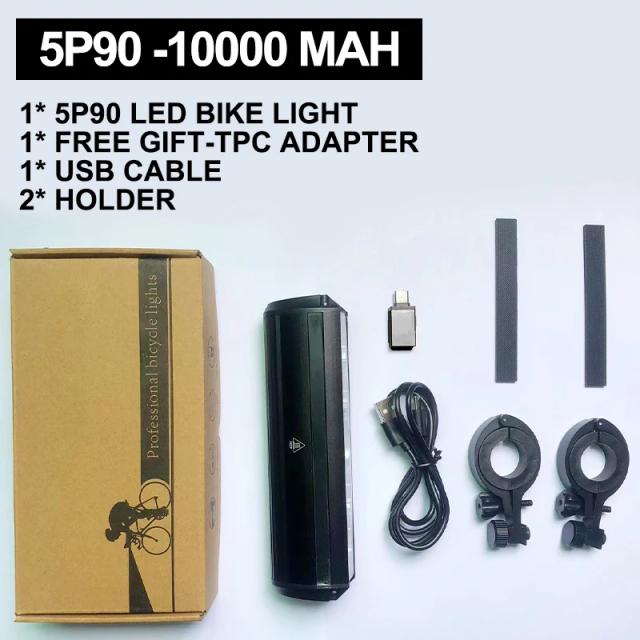 Fivemi 5led W605 Lanterna de Bicicleta 10000mAh