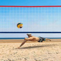 Rede profissional de voleibol para interior e exterior, corda alongada, jogo de praia, demarcação fronteira, quintal, piscina - Image 1