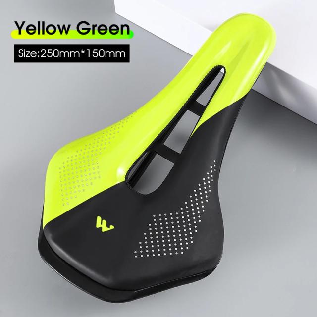 West biking ultraleve bicicleta de estrada sela oco respirável aerodinâmico almofada profissional corrida ciclismo assento parte da bicicleta