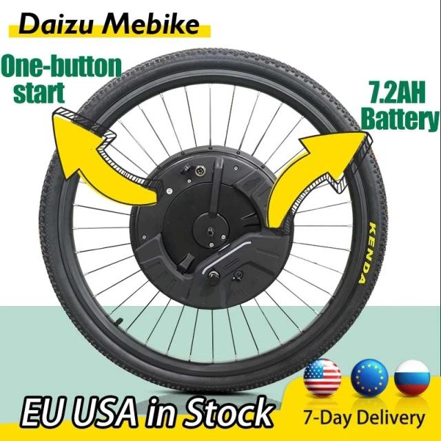 Kit de Conversão de E-Bike Imotor, Tudo em Um, 36V 350W com Direção Frontal, Controle por APP e Display, Compatível com Pneus de 24", 26", 27,5" e 700C