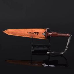 Adaga de Assalto Damasco, Arma Medieval, Espada Modelo, Todo Metal com Coldre, Grãos de Aço, Ornamento para Casa, Coleções, Toy Gift, 22cm - Image 6