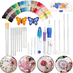 Ponto cruz bordado Tool Kit, agulha e linha, artesanal, DIY, costura artesanato - Image 1