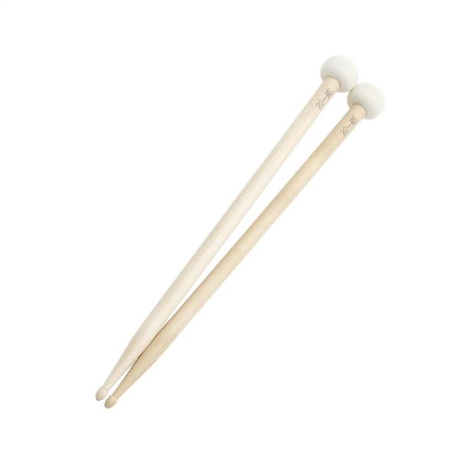 Feltro Drum Sticks para Percussão Infantil, Substituição para Bateria Acústica, Acessórios para Iniciantes, Pacote com 2 Unidades