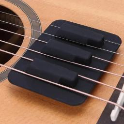 Silicone Silencer Mat para Guitarra Redução de Ruído Prática Tool for Music Lovers, Guitarristas, Silenciador, 1Pc - Image 1