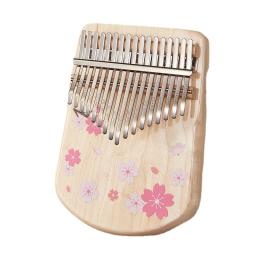 Pequeno Kalimba de Madeira para Iniciantes, Piano Polegar, Instrumentos Profissionais, 17 Chaves, 21 Chaves, Teclado Musical, Iniciante - Image 6