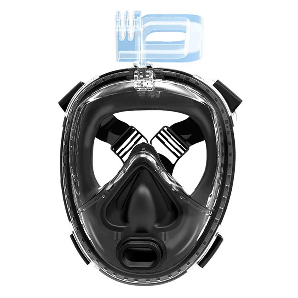 Máscara de mergulho snorkeling máscara facial completa equipamento de mergulho aldult snorkel máscaras de natação cilindro oxigênio snorkeling conjunto - Image 1