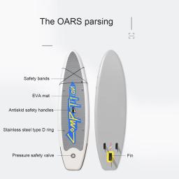 Prancha inflável de PVC de pé, prancha de pá, prancha de SUP, prancha para praia à beira-mar, esqui aquático, prancha de surf, esporte aquático - Image 3