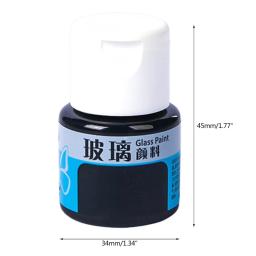 Tinta De Vidro Brilhante De Cor Transparente, Artesanato De DIY, Pintura Brilhante Para Vidro De Mancha, HXBE - Image 6