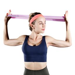 Faixas elásticas da resistência da aptidão treinamento em casa yoga faixas da resistência do esporte alongamento pilates crossfit workout gym equipment - Image 6