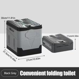 Banheiro portátil ao ar livre para adultos e crianças, camping, caminhadas, pesca, lixeira, emergência, auto-condução, reutilizável - Image 5
