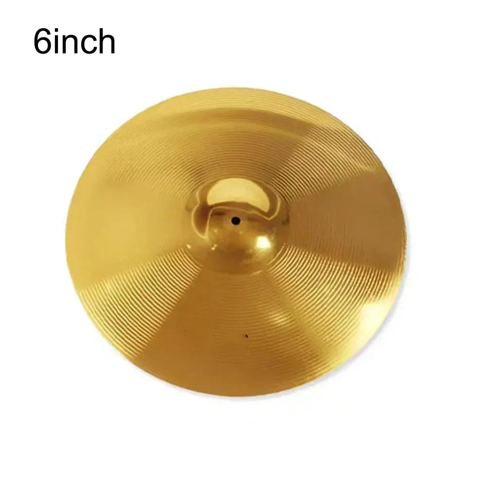 Adequado para iniciantes e profissionais pratos de percussão de latão 6 8 10 12 14 16 Polegada Tambor Splash Crash HiHat - Image 1