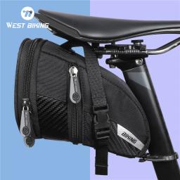 Oeste biking-bicicleta sela saco, impermeável, expansível, 3d, reflexivo, selim traseiro, mtb, acessórios de ciclismo - Image 1