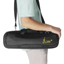 SLADE-Waterproof Oxford Cloth Flute Box, caso portátil, saco com alça, acessórios de sopro, 16 furos - Image 1