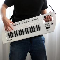 Performance de órgão eletrônico guitarra, ombro montado, 37 teclas, piano teclado, instrumento elétrico iniciantes - Image 4
