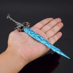 Naraka Blade Cosplay Armas para Meninos, Modelo de Armas, Faca Toy, Espírito de Gelo, Jogo de Metal, Periféricos, Brinquedos para Meninos, 22cm - Image 2