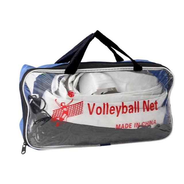 Rede de Vôlei Portátil 950x100cm Malha de Náilon para Praia Quintal Vôlei Tênis Badminton Esportes ao Ar Livre