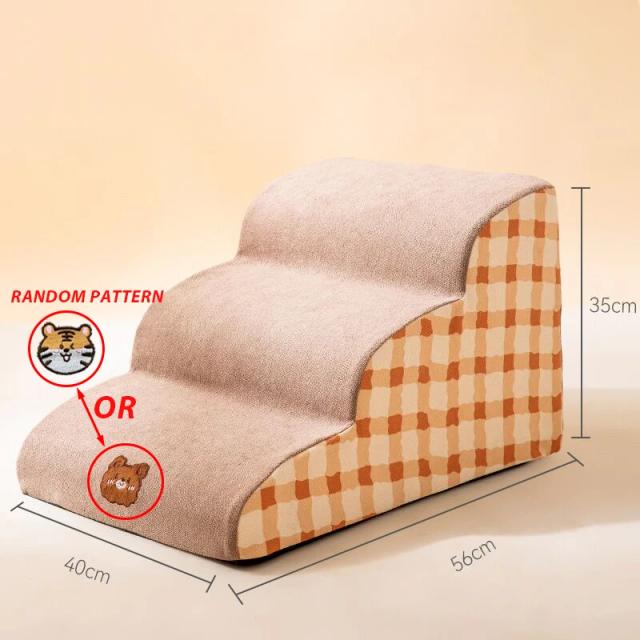 Sofá de Espuma de Memória CAWAYI-KENNEL: Escadas Antiderrapantes para Cães e Gatos com 2, 3 ou 4 Passos