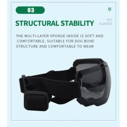 Óculos anti-uv para animais estimação, à prova d'água, focinho longo, proteção o para atividades ar - Image 5