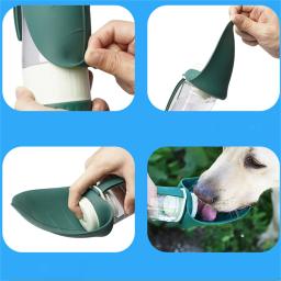 Portátil Pet água tigela e alimentador de alimentos para cães e gatos, garrafa dobrável, viagens ao ar livre, chihuahua bebedor suprimentos - Image 4