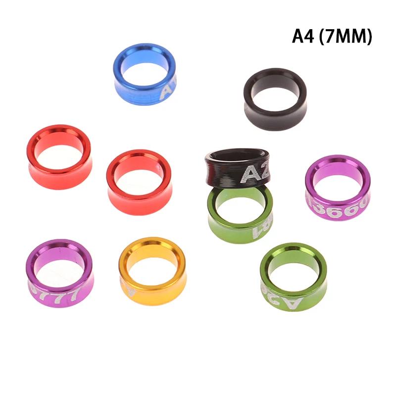 Anéis de pombo para treinamento de voo ao ar livre, alimentação de pássaros, perna de papagaio, identificação, 4mm, 5mm, 6mm, 7mm, 8mm, 10pcs - Image 1