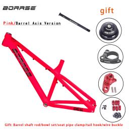 BOARSE-Quadro rígido de cauda para mountain bike, liga de alumínio altura 155-188cm, 26 ", 27,5" através do eixo AM, MTB - Image 4