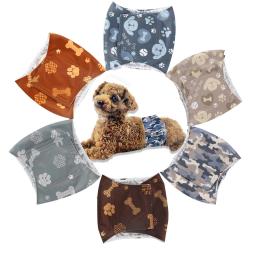 Fralda de pano reutilizável lavável para cães pet, Shorts para cães masculinos, Calça sanitária fisiológica, Envoltório da mão da barriga da fralda - Image 1