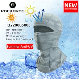 ROCKBROS Primavera Verão Ciclismo Máscara UV Máscara de Proteção Solar Bicicleta Balaclava Chapéu Bicicleta Cachecol Respirável Esporte Máscaras de Motocicleta - Image 1
