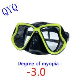 Máscara QYQ Snorkeling, Óculos de Mergulho Míope para Adultos, Óptico, Pode Ser Equipado com Miopia - Image 3