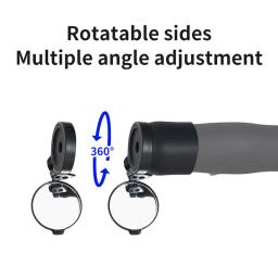 Ajustável seguro ciclismo espelhos retrovisores, espelhos retrovisores, fácil de instalar, estrada, montanha, Ebike, crianças, bicicletas para adultos, rotação 360 - Image 5