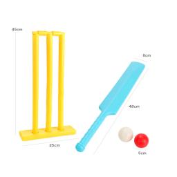 1 conjunto de 4 pçs crianças conjunto de críquete quintal criativo esportes jogo interativo jogo de tabuleiro críquete jogar brinquedos para indoor ao ar livre jogar - Image 4