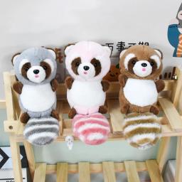 Boneca de pelúcia fofa para crianças, brinquedo de pelúcia guaxinim, travesseiro para crianças, bebê menina, presente de aniversário kawaii, 20cm, 1pc - Image 6