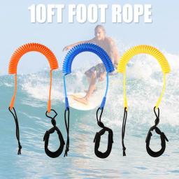 Kit de corda enrolada para prancha de surf Stand Up Paddle Board Elementos portáteis de rega de segurança 10 pés - Image 1