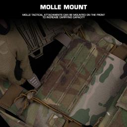Tactical Molle peito Rig Acessórios, arneses Expansão, Airsoft Mag Titular, Placa de navegação ao ar livre, Telefone Portador Anexo - Image 5