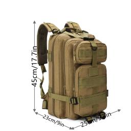Mochila de assalto tático militar, Outdoor Camping Caminhadas Mochila, Impermeável Sports Travel Camouflage Bag, 30L - Image 6