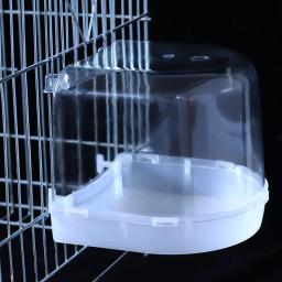 Pássaro pendurado Bath Cube Papagaios Banheira Banheira Caixa de Chuveiro Gaiola Acessório para Little Bird Canary Periquito Lovebird Calopsita - Image 2