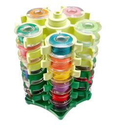 Bobinas de costura Tower Storage Clips Suporte para 30 Thread Spool Braçadeiras de suporte plástico Organizador Máquina de costura DIY Ferramenta de bordado - Image 2
