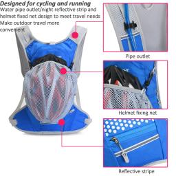 Mochila de hidratação portátil 2l bolsa de bexiga de água cauda corrida ciclismo caminhadas acampamento jogging - Image 4