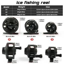Carretel de pesca no gelo, mão direita/esquerda, 50/60/70mm, equipamento de ferramenta, mosca, gelo, mar, roda de peixe, corpo de plástico leve, equipamento de pesca - Image 6