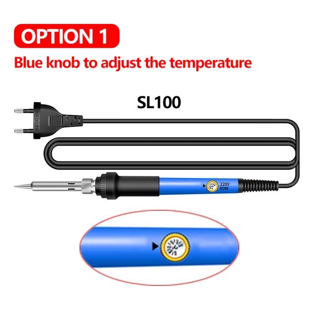 Kit Ferro De Solda Elétrico Com Temperatura Ajustável, Solda Solda, Estação De Retrabalho, Lápis De Calor, Ferramentas De Reparação, 60W, 220V, 110V - Image 1